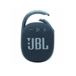 JBL Clip 4 bleu accrochée pour transport facile